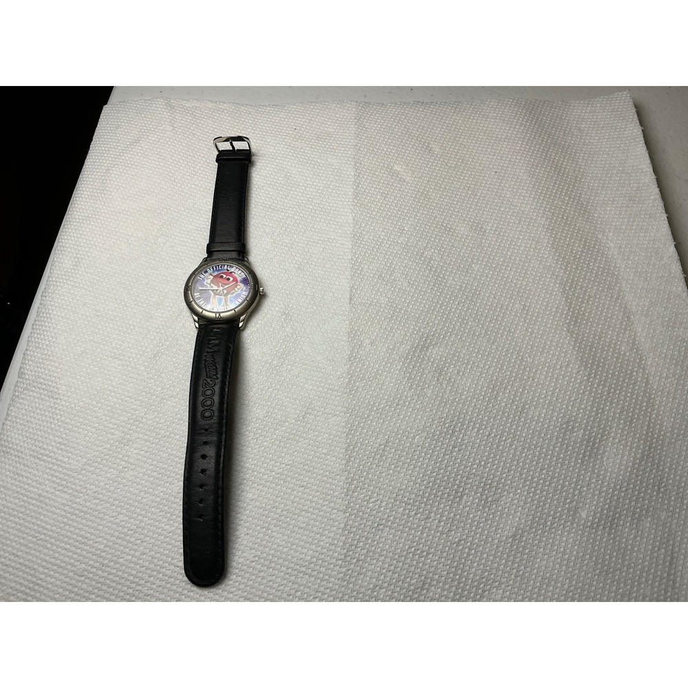Vintage M&M's Watch Limited Edition‎ 1998 Millennium Red Character Leather Strap